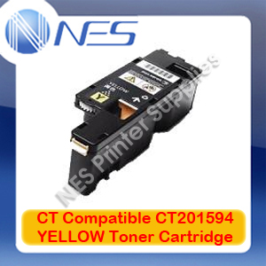 CT Compatible CT201594 YELLOW High Yield Toner Cartridge for Fuji Xerox Docuprint CM205b/CM205f/CM205fw/CM215b/CM215fw/CP105b/CP205/CP205w/CP215w (1.4K)